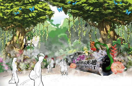 「热带雨林天地」： 预计2011年中开幕