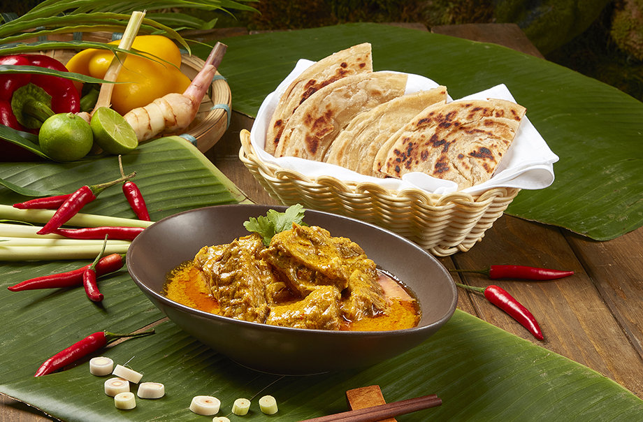 巴東牛肉配油酥餅